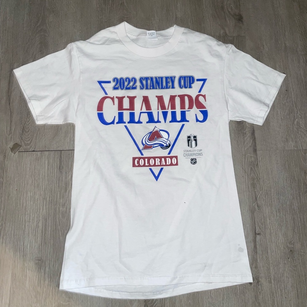 2022 Colorado Avalanche Stanley Cup Champions tee sz S